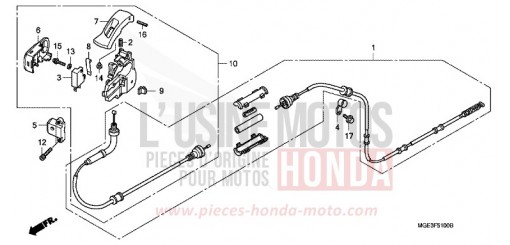 PARKING BRAKE VFR1200FDA de 2010